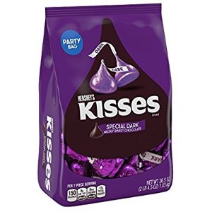 HERSHEY'S KISSES Dark Chocolate Candy 36.5 Ounce