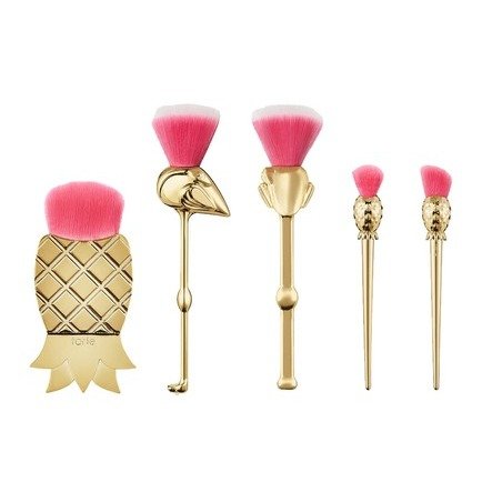 limited-edition let's flamingle 5-piece brush set
