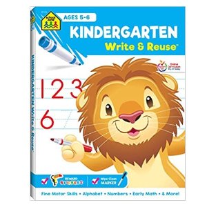 School Zone Kindergarten Write & Reuse Workbook