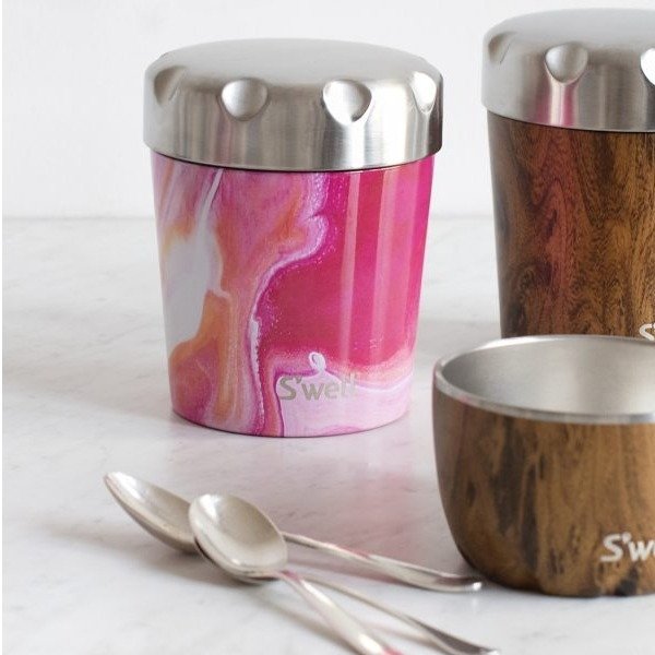 S'well swell Rose Agate Ice Cream Pint Cooler