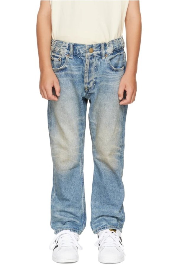 Kids Blue 5-Pocket Jeans