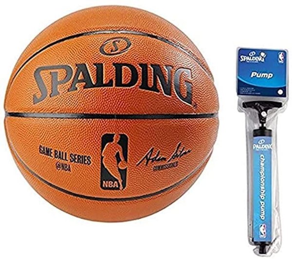 NBA Indoor/Outdoor Official Size Replica Game Ball (Official Size 7 (29.5") Bundle)