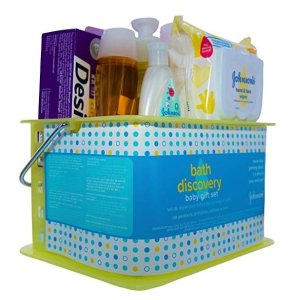 Amazon Johnson's Bath Discovery Baby Gift Set, 7 Items