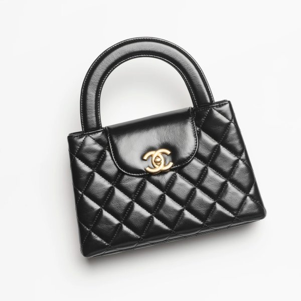 Chanel, Inc. Chanel Mini shopping bag, Shiny aged calfskin & gold-tone metal,  coral pink — Fashion