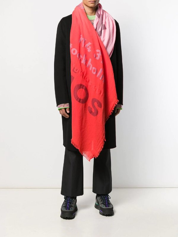 ombre logo scarf