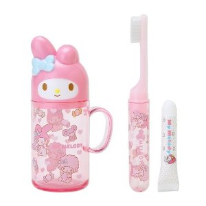 补货！日本Sanrio三丽鸥儿童旅行牙刷套组