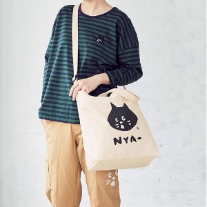 日本时尚杂志cookpad plus 2月刊 附录赠送 猫咪帆布包