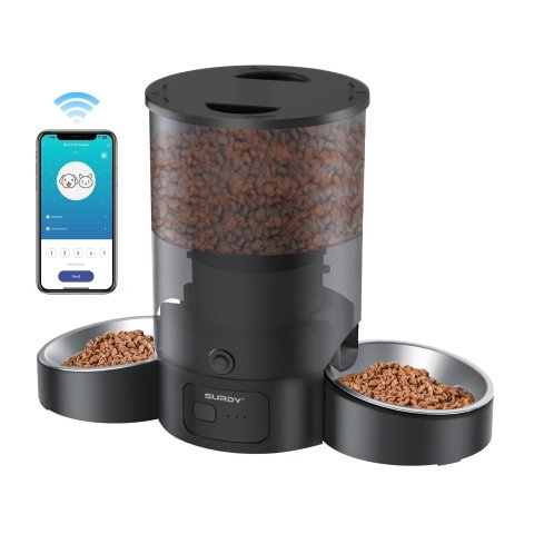 Surdy Automatic Cat Feeder for 2 Cats 3L