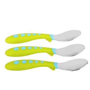 Gerber Graduates Kiddy Cutlery Spoons in Neutral Colors, 3-count @ Amazon