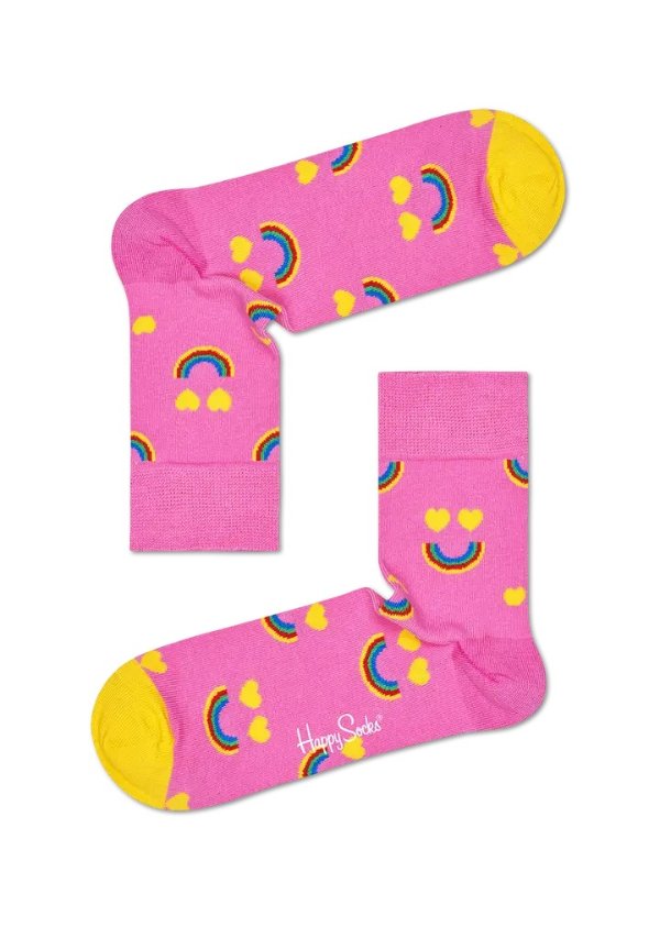 Happy Rainbow 1/2 Crew Sock | Happy Socks US