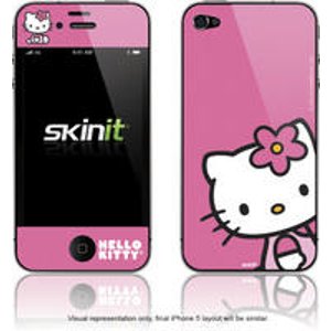 Skinit 现有多种Hello Kitty iPhone 保护皮八折，包括iPhone 5!