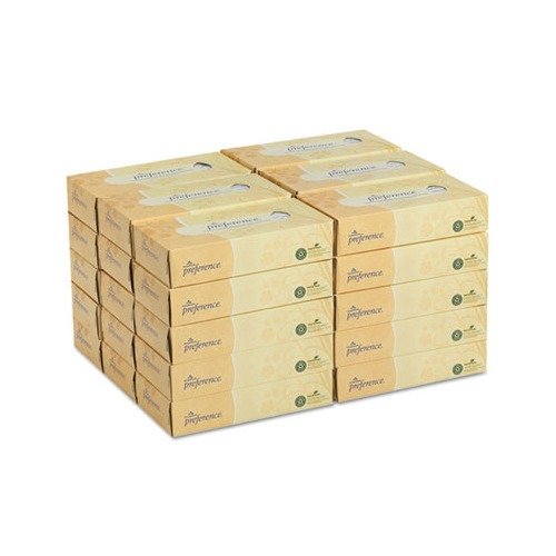 Georgia Pacific Facial Tissue, 2-Ply, White, Flat Box, 100 Sheets/Box, 30 Boxes/Carton