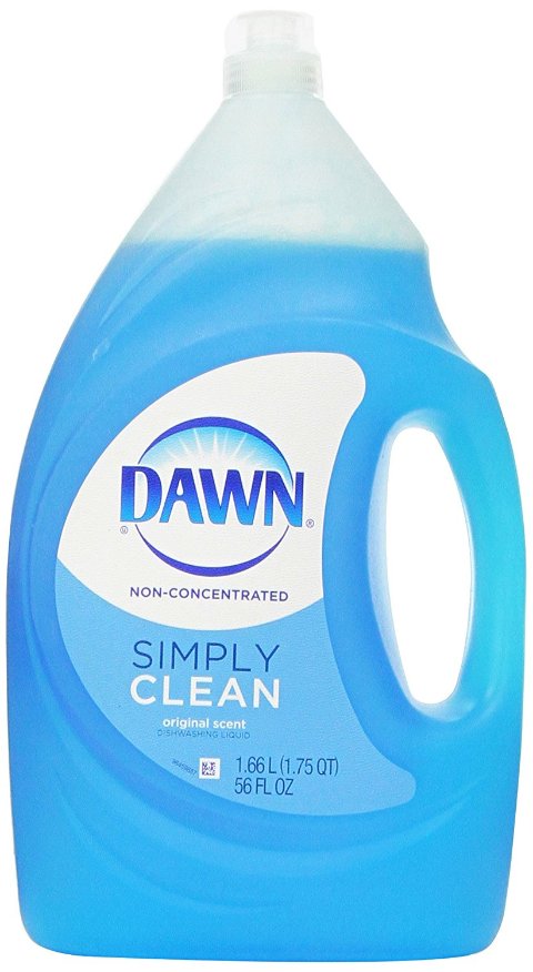 Simply cleaning. Dawn Dishwashing Liquid.