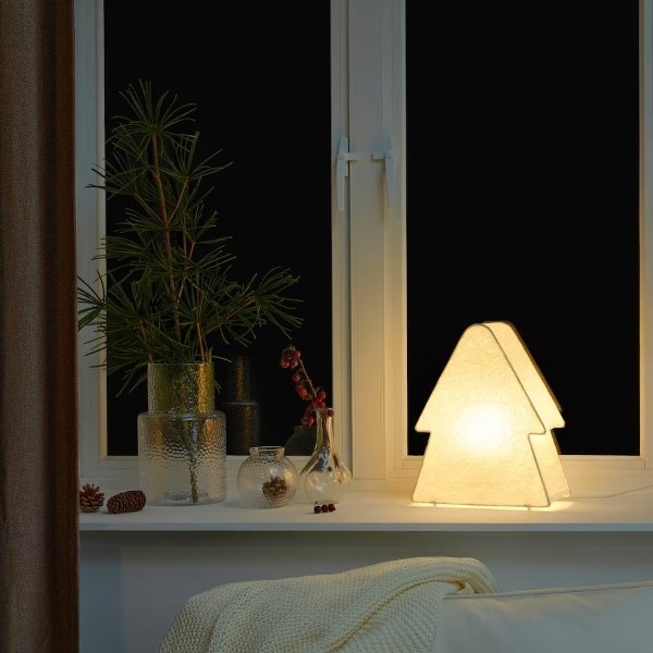 STRALA Table lamp, tree-shaped/white, 12 5/8 "