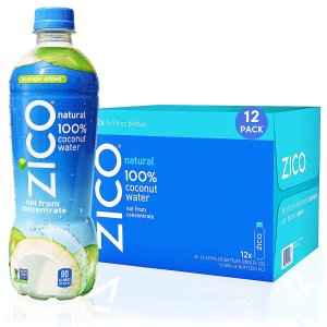 补货：ZICO 100%纯天然椰子水 16.8oz 12瓶装