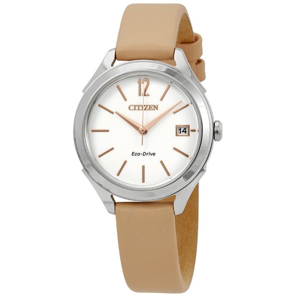 Long Term Relationship Eco-Drive White Dial Ladies Watch