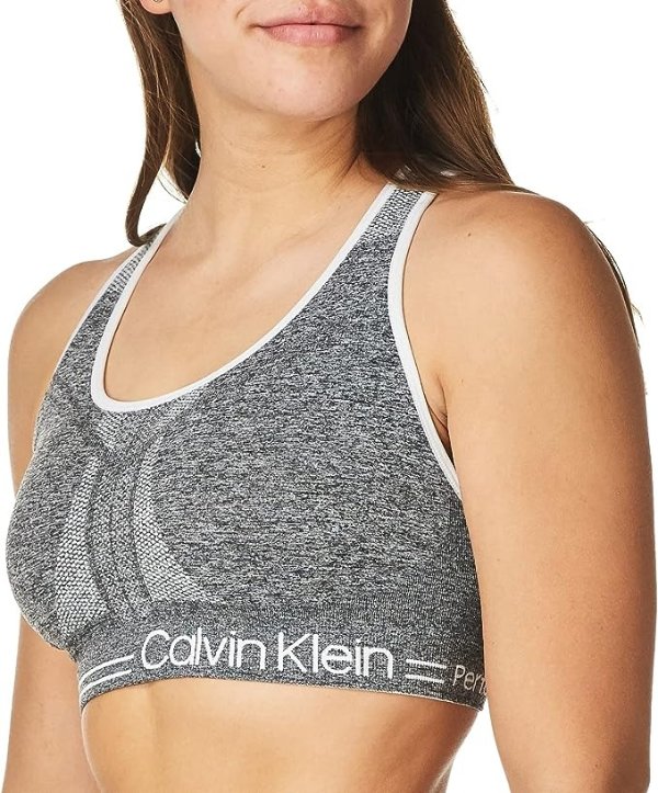 CalvinKlein Calvin Klein Women's Performance Moisture Wicking Medium  Impact Reversible Seamless Sports Bra 34.00