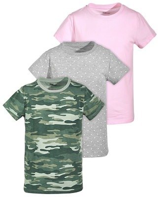 Little Girls 3-Pack Printed T-Shirts, Created For Macys