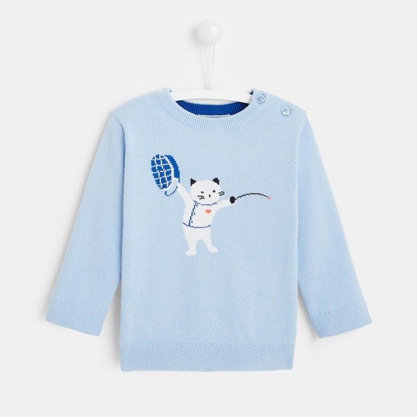 Toddler boy cats sweater
