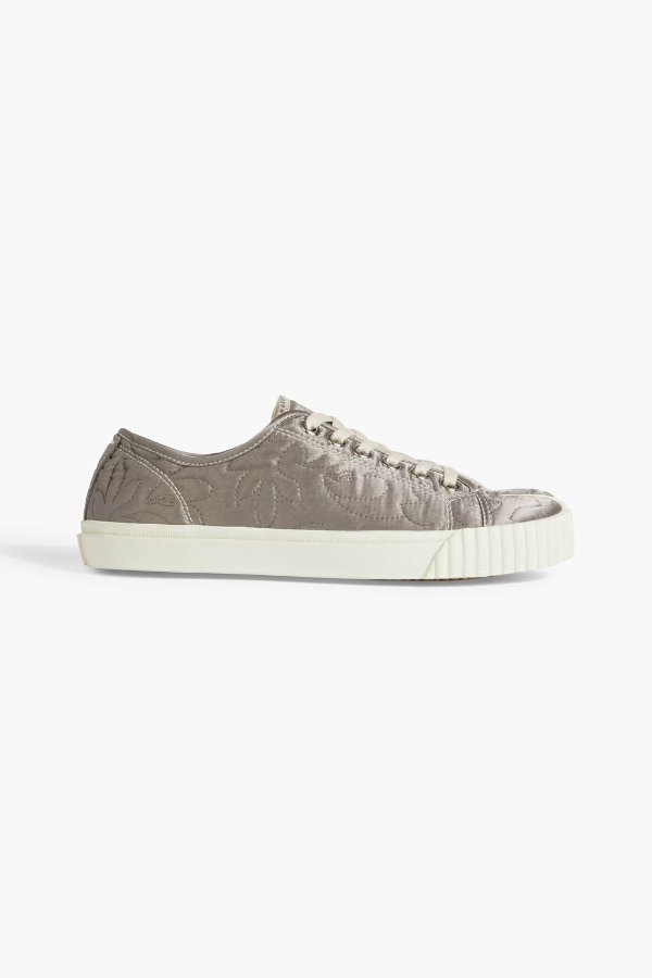 Tabi quilted satin sneakers
