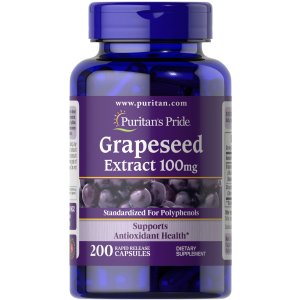 Puritan's PrideGrapeseed Extract 100 mg 50 Capsules | Grape Seed Extract Supplements | Puritan's Pride