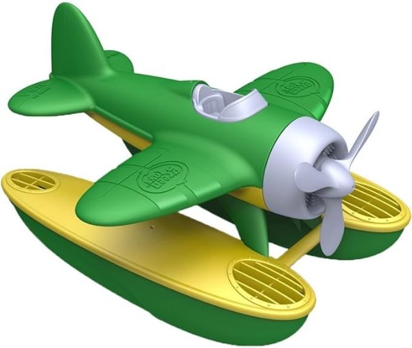 Seaplane in Green Color - BPA Free, Phthalate Free Floatplane for Improving Pincers Grip. Toys and Games