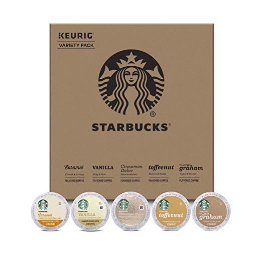 Flavored Coffee K-Cup Variety Pack for Keurig Brewers, 40 K-Cup Pods (5 Roasts With 8 Pods Each)