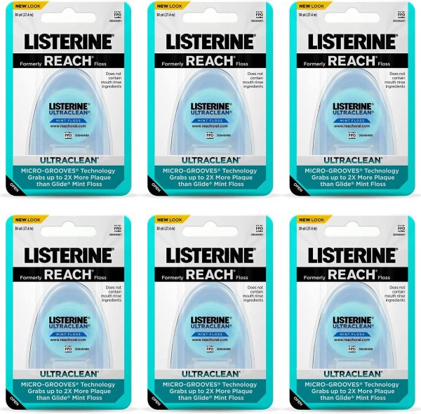 Ultraclean Dental Floss, Oral Care, Mint-Flavored, 30 Yards (pack of 6)