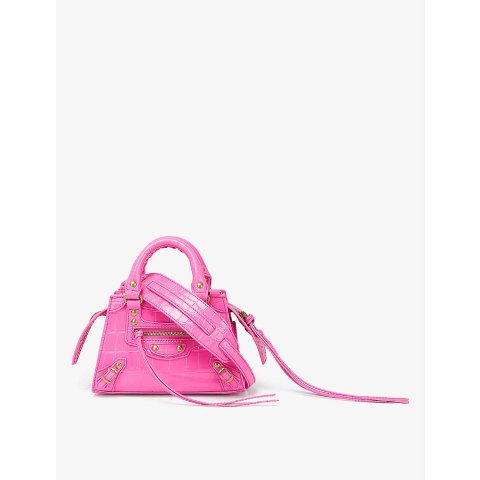 BalenciagaNeo Class City Nano croc-embossed leather tote bag