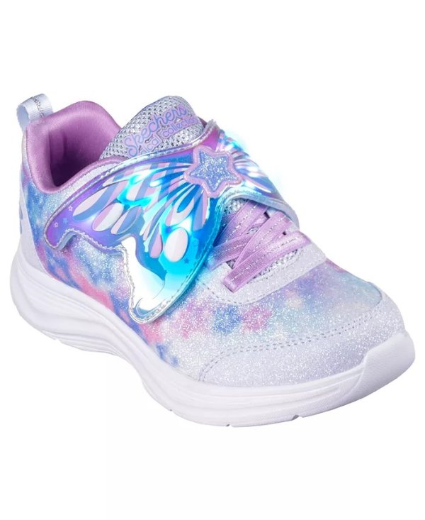 Little Girls Slip-Ins- Glimmer Kicks - Fairy Chaser Adjustable Strap Casual Sneakers from Finish Line