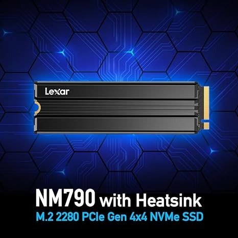 NM790 SSD with Heatsink 4TB PCIe Gen4 NVMe M.2 2280 Internal Solid State Drive