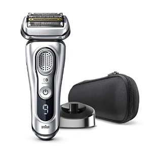 BraunElectric Razor for Men Pop-Up Precision Beard Trimmer, Rechargeable, Wet & Dry Foil Shaver with Travel Case, Silver, 5 Piece Set