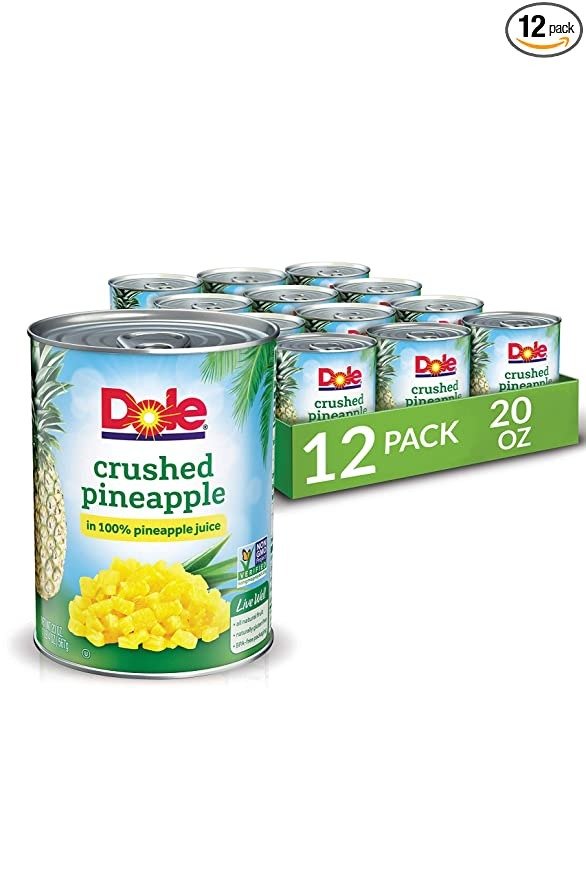 Crushed Pineapple in 100% Juice, 20 Ounce (Pack of 12), 1.25 pound (pack of 12)