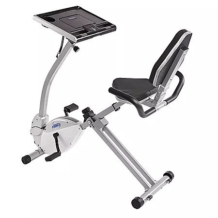 2-in-1 Recumbent Exercise Bike Workstation and Standing Desk - Sam's Club