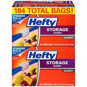 Hefty Slider Storage Bags @ Amazon