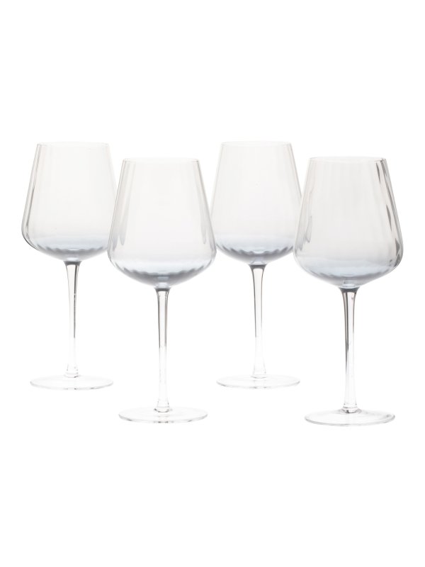 Set Of 4 Serena Red Wine Glasses