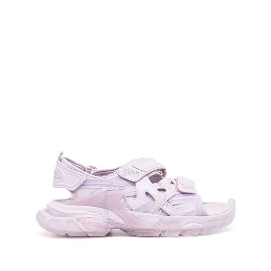 Ladies Lilac Track Velcro-strap Sandals