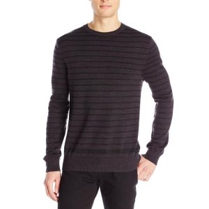 Calvin Klein Jeans Men's 7 GG Denim Yarn-Stripe Sweater
