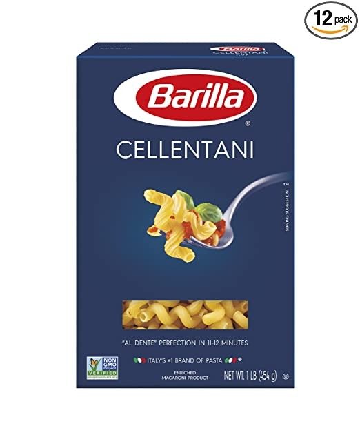Pasta, Cellentani, 16 Ounce (Pack of 12)