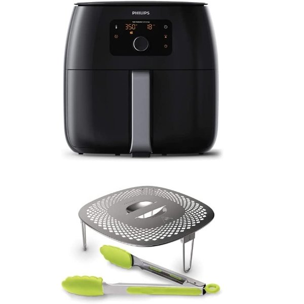 Premium Airfryer XXL with Fat Removal Technology, 3lb/7qt, Black, HD9650/96