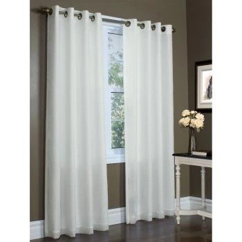 Commonwealth Rhapsody Lined Solid Sheer Grommet Curtain Panel