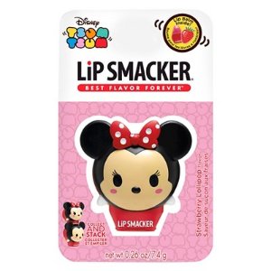 Lip Smackers Tsum Tsum Minnie Strawberry Lollipop Lip Gloss 0.26 oz