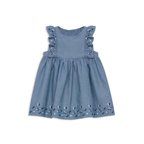 Tartine et ChocolatGirls  Embroidered Chambray Dress - Baby