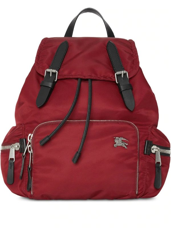 The Medium Rucksack in Nylon and Leather