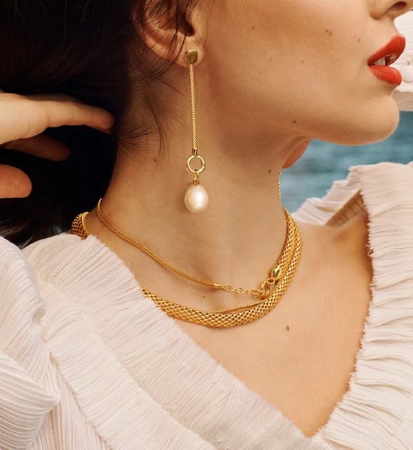 Nura Baroque Pearl Pendant Charm | Monica Vinader