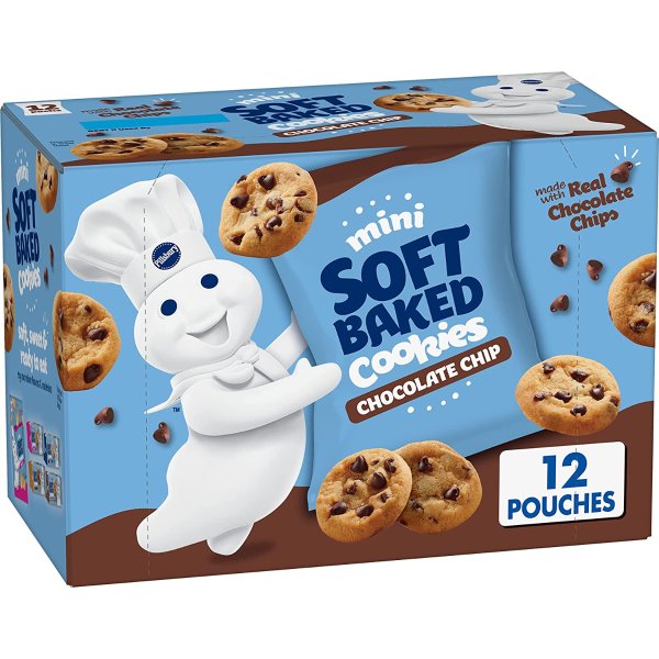 Mini Soft Baked Cookies, Chocolate Chip, 12 oz, 12 Count Box