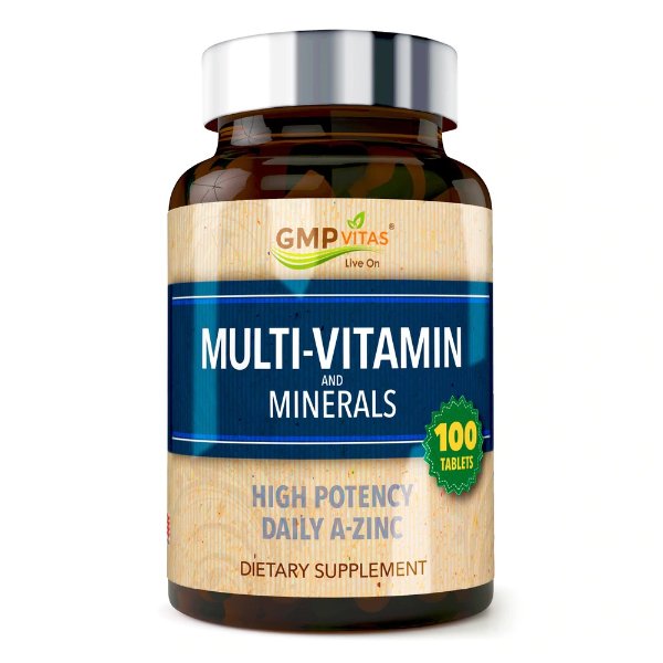 GMP Vitas® High Potency Daily A-Zinc MultiVitamin & Mineral 100 Tablets