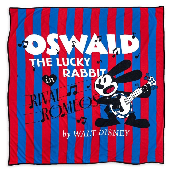 Oswald the Lucky Rabbit ''Rival Romeos'' Throw – Disney100 | shopDisney