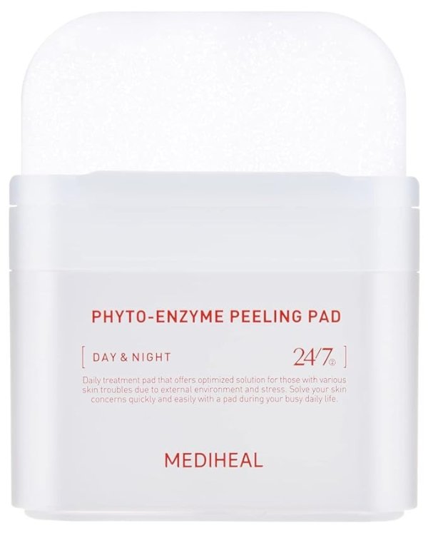 Phyto Enzyme Peeling Pad - Vegan Face Resurfacing Gauze Pads with LHA & Papaya Enzym - Pore Tightening Pads to Control Sebum - Exfoliating Pads for Dead Skin Cells, 90 Pads