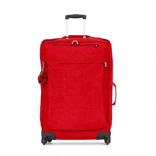 Large Rolling Luggage - Cherry Tonal Zipper